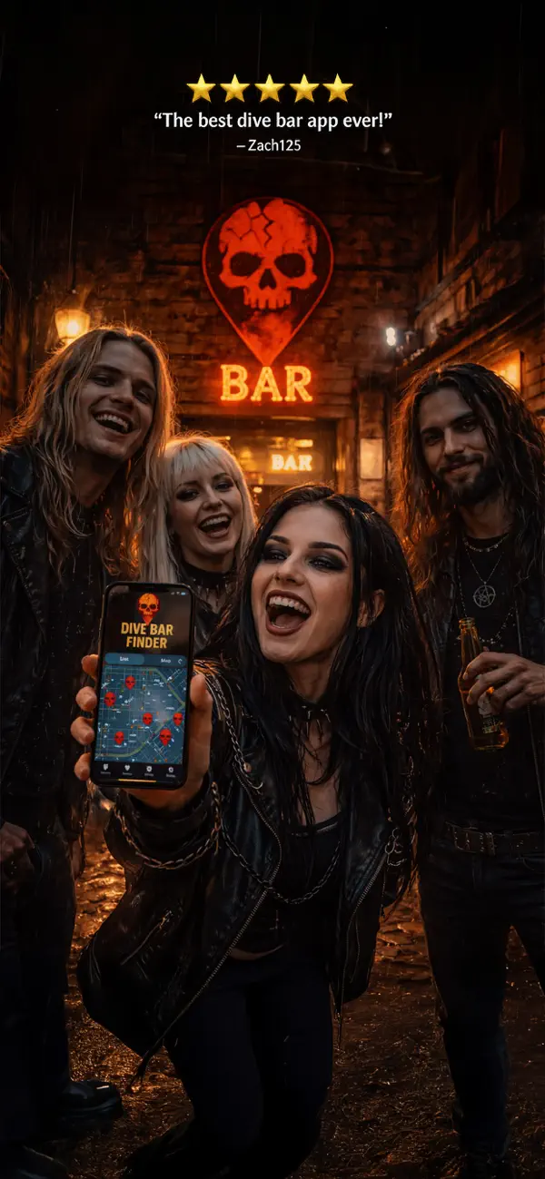 Map of dive bars nearby